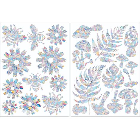 Stickers de fenêtre attrape-soleil éblouissants, stickers prismatiques pour la décoration du salon et de la maison, stickers statiques pour fenêtre (1/5)