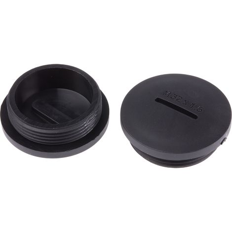 Bouchon obturateur RS PRO M32 x 1.5, Ø 31.7mm - 36.6mm en Nylon 66 ( Prix pour Paquet de 50 )
