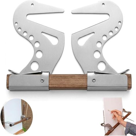 Repose-main Réglable - 1 Pièce - Métal - Design Autobloquant - Pour Peinture Et Dessin - Support Stable (1/5)