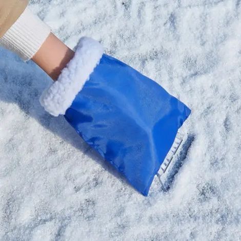 Voiture-style nettoyage de voiture pelle à neige voiture grattoir à neige gant de nettoyage outil de poche grattoir à glace pour fenêtre automatique utile bleu (1/5)