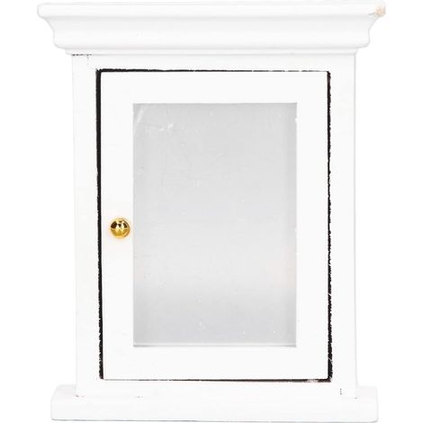 Mini Meubles de Salle de Bain en Miroir en Miroir pour la Maison de Salle de Bain pour 1:12 Doll House, Ajouter Plus de Réalisme, Plein de Vibrant, avec du Miroir, pour Les (1/5)