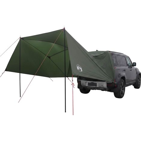 Tente de voiture abri extérieur pliable en polyester et acier Vert armée 308 x 215 x 220 cm (1/5)
