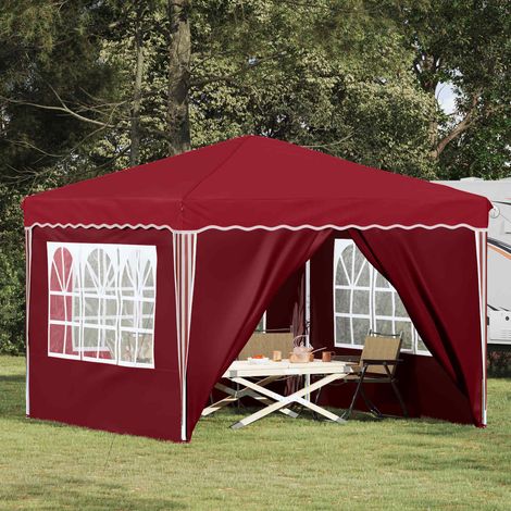 Carpa Plegable para Fiestas 288 x 288 x 245 cm Burdeos
