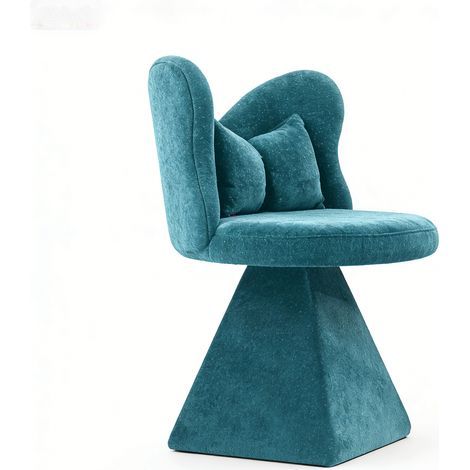 Chaise vanity avec dossier papillon, fauteuil d’appoint pivotant, chaise de salle à manger, tabouret de maquillage pour chambre à coucher et chaise de soins, adaptée au salon, au bureau et aux espaces (1/5)