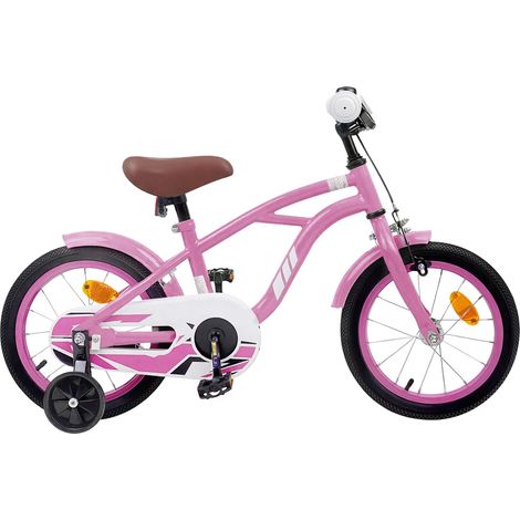 Teenpull – Kinderfahrrad 16 Zoll für 4-6 Jahre alt Hellrosa (1/5)