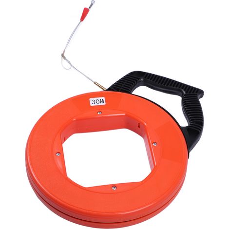 Tire-câble en fibre de verre non conductrice de 30 m en bobine, outil de tirage de câbles électriques (1/5)