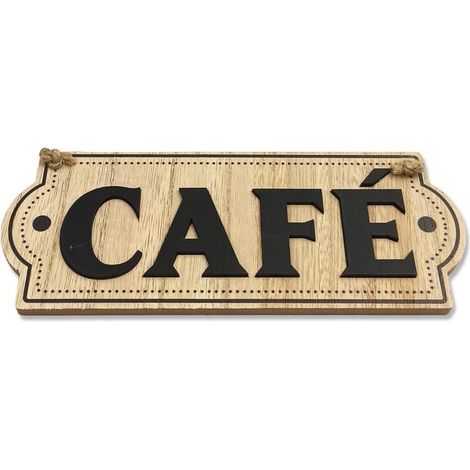 Plaque à suspendre café (1/2)