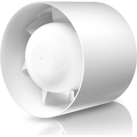Ducted Axial Fan Ø100 mm White ABS Plastic IPX2 For Bathrooms and Kitchens (1/5)
