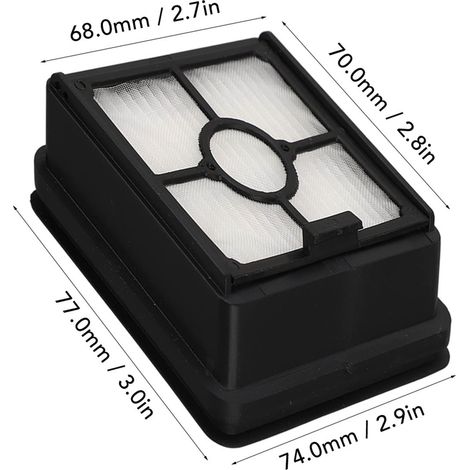 Ortviai Filtre pour aspirateur balai Midea X8/X9/X9 Pro – 2 pièces, lavable et réutilisable en ABS (1/4)