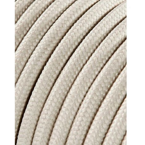 Carrete cable cordón tubular h03vv-f 2 x 0,75 mm² algodón, 5 m (1/3)