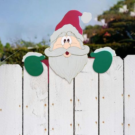 Décorations de Noël, panneau décoratif extérieur, décoration de jardin, décoration de Noël pour la maison et les fêtes de fin d'année (A) (1/3)