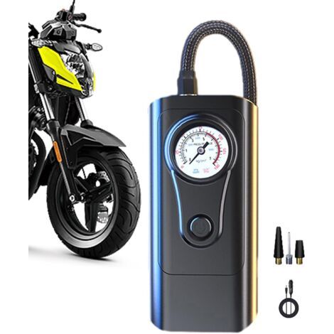 Pompes à air pour pneus  Gonfleur d'air de pneu petite pompe vélo gonflage électrique précise Compresseur portatif gonfleur Air rapide voiture Multiplic -