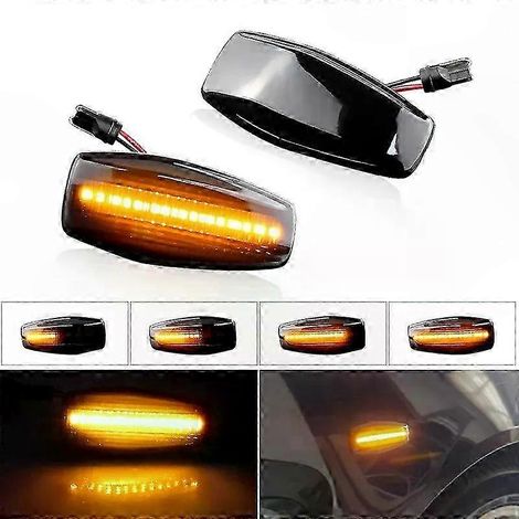 Feux latéraux à LED clignotants pour KIA Sportage 2004-2010, clignoteurs d'aile compatibles Hyundai Accent 2002-2006 et Matrix 2001-2010, ampoules de signalisation auto (1/5)