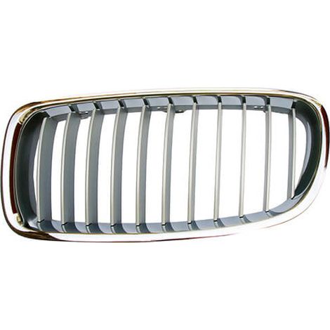 Grille de calandre avant gauche grise et chromée Modern Line BMW Serie 3 F30/F31 2012-2018