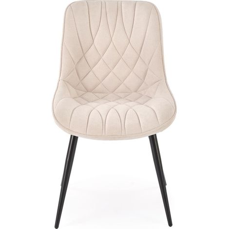 Chaise K567, beige, pieds noirs, vraies photos (1/5)