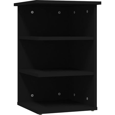 Maison Exclusive - Armario auxiliar de madera contrachapada negro (1/5)