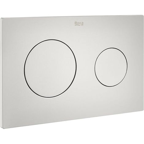 Placa de accionamiento con descarga dual (mate) PL10 DUAL (ONE) - ROCA Color: Perla (1/2)