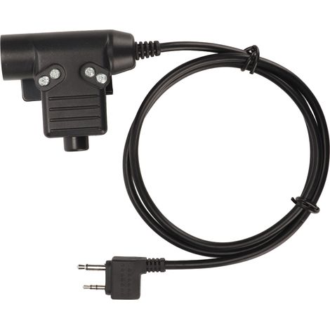 Adaptateur PTT Plug and Play 2 Pin pour Radio Alan et Midland, U94 Main Libre (1/5)