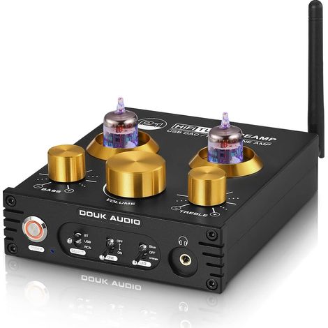 Préamplificateurs Hifi à tubes - Bluetooth 5.0 aptX - Sortie USB, DAC - Amplificateur de casque
