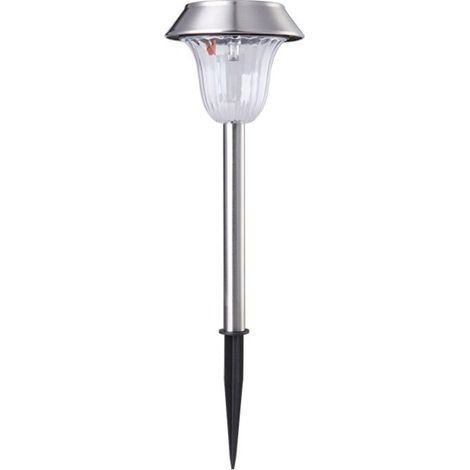 Lampadaire en acier de lumière de jardin solaire LED (1/5)