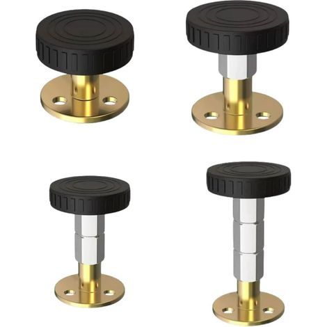 Cadre de lit fileté réglable, outil anti-vibration, isolateur de bruit de lit escamotable réglable, 4 pièces (1/3)