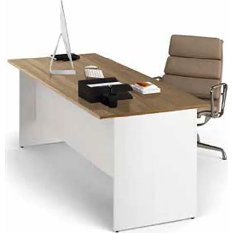 Bureau en noyer naturel H74x180x80cm