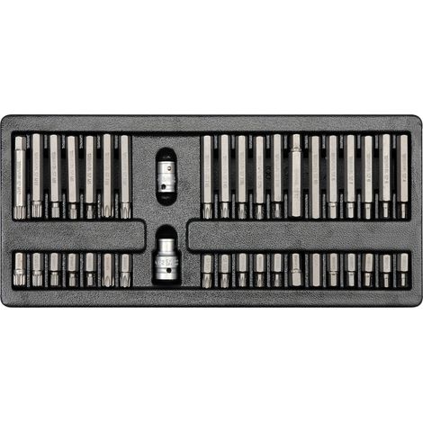 PUNTE PER CACCIAVITE CON INSERTO PER CASSETTO (40 PEZZI) - YT-5538 (1/3)