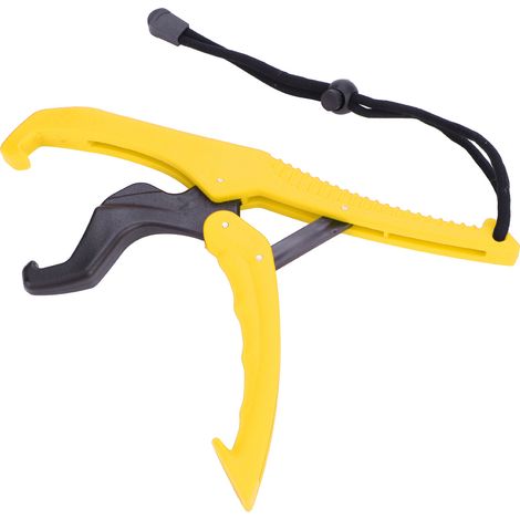 Pince de pêche à poignée ABS avec corde ajustable, étau de maintien de poisson, outil de préhension jaune, taille L (1/5)