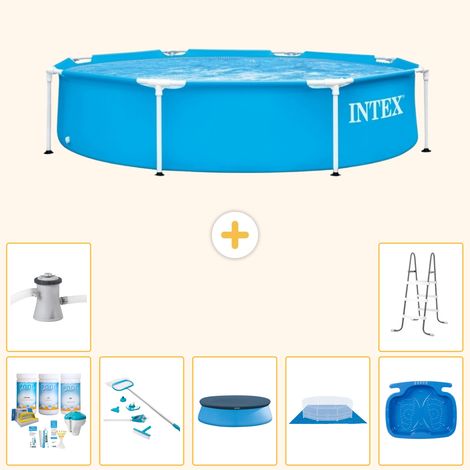 Intex Piscine Tubulaire Ronde - 244x51 cm - 8-pièces S20396 (1/5)