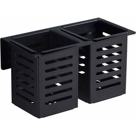 Stainless steel wall-mounted cutlery drainer – 1 piece, quick-drying, compact and elegant design for French kitchens