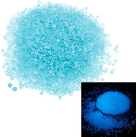 40000 galets brillants pour décoration de jardin extérieur/aquarium/décoration extérieure/vase d'aquarium (bleu) (1/5)