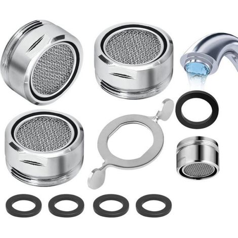 Aérateur de robinet - - M24 - Économiseur d'eau - Filtre inox - ABS (1/4)