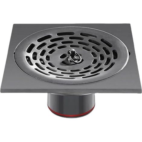 Siphon de sol en acier inoxydable pour salles de bains, toilettes, salles de douche, filtration, collecte et désodorisation, siphon de sol rond 1010. (1/4)