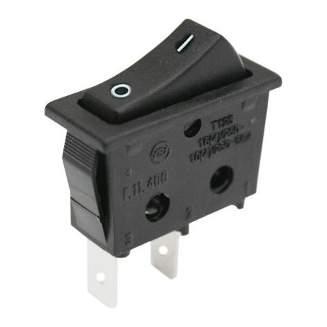 Einpolig EIN-AUS Faston 11.400.I/N 16A/250V Electro DH Farbe Schwarz 8430552016341