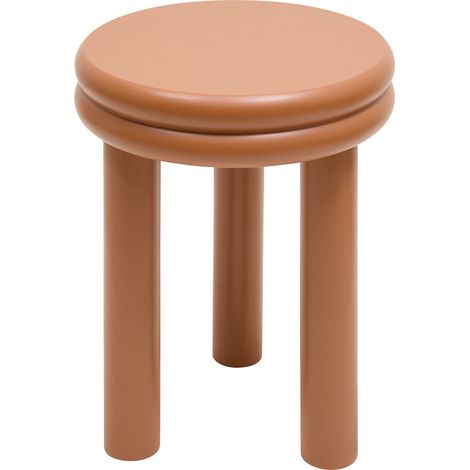 Table d'appoint Plump ronde D.40cm orange - Atmosphera créateur d'intérieur (1/3)