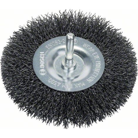 Spazzola per dischi PRO Metal Clean, manico dritto, 100 x 0,3 mm