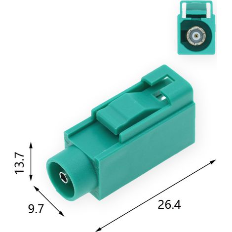 Fakala Langkörper-E-Typ-Kfz-Steckverbinder SMB-J-1.5/RG316/50-1.5 Zuführungskopf (1/3)
