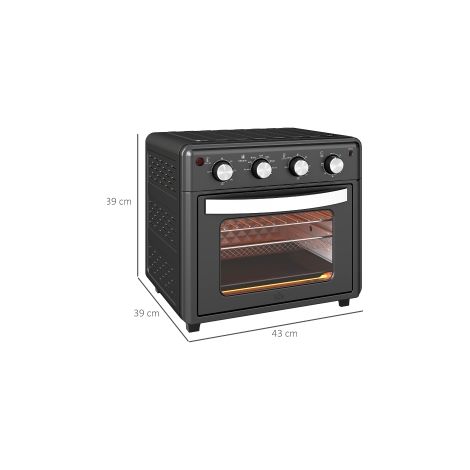 Mini-four à convection 30 L 90-230 C avec 7 modes de cuisson et panier de friture, pour cuisine, appartement et camping (1/5)