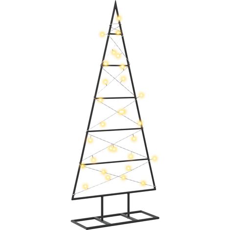 Albero di Natale in metallo KUOPIO 90 cm Bianco caldo vidaXL (1/5)