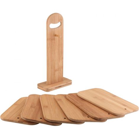 Support pour planches 6 pièces naturel (1/4)