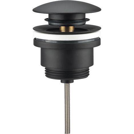 BONDE DE LAVABO UNIVERSEL CLIC-CLAC REA GOLD--noir mat (1/5)