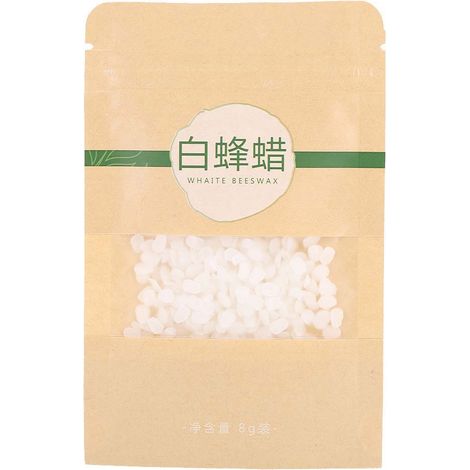8g Cire d'Abeille Blanche Naturelle Biologique Pure, Ingrédient Cosmétique DIY pour Fabrication Maison (1/5)