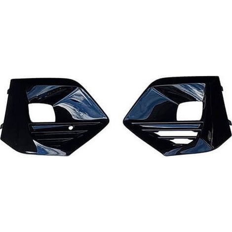 Grilles de pare-choc avant noires brillantes avec trous anti-brouillards kit Peugeot 2008 2 depuis 2019