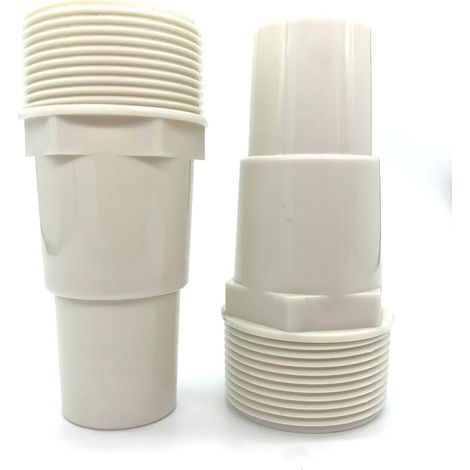 Adaptador de manguera para bomba de filtro de piscina, rosca de 1 1/4" a 1 1/2", conector de PVC de 1,5", 417-6060 (paquete de 2)