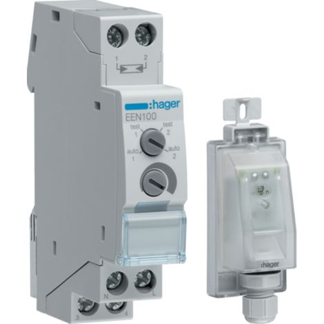 Dämmerungsschalter mit Sensor EE003 16A 230V 5-100/50-2000lx EEN100