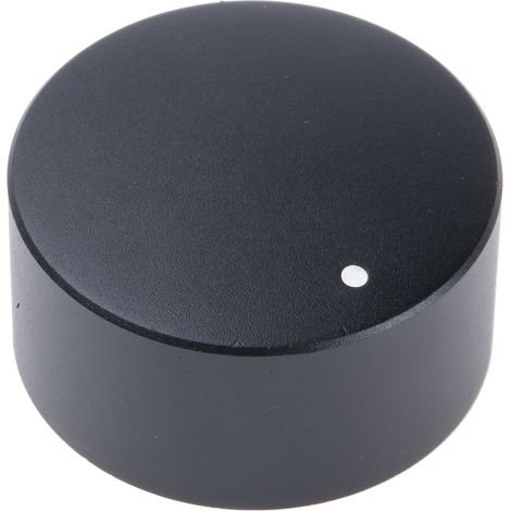 Bouton de potentiomètre RS PRO, Axe de 6mm, Diamètre de 35mm, Enfichable ( Prix pour 1 ) (1/2)