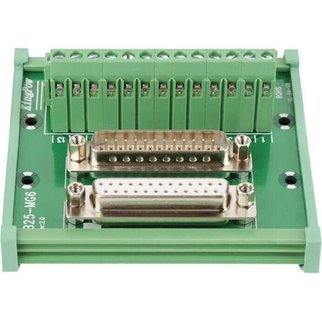 Module d'interface de sur Rail DIN de Haute Qualite DB25 D-Sub Male et Femelle (1/4)