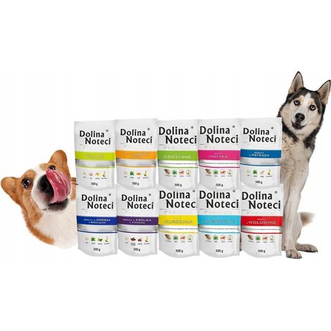DOLINA NOTECI PREMIUM MIX 10 GESCHMACKSRICHTUNGEN Nassfutter für Hunde 10 x 500 g