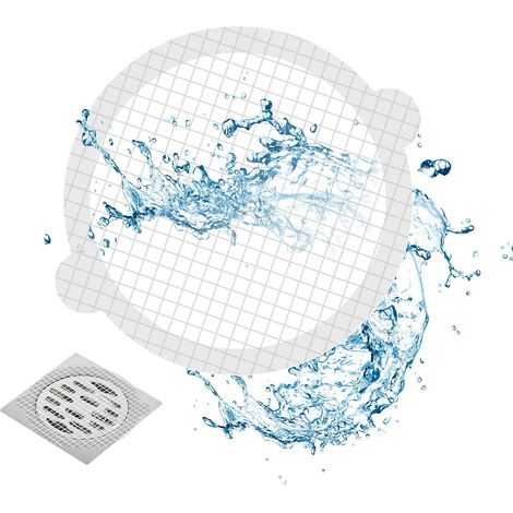 Lots de 50 jets attrape-cheveux versés dans la douche, filtrations et adhésifs pour cheveux versés dans la douche collée, couvercle de douche collée et bouchon de cheveux pour salle de bain, baignoire (1/5)
