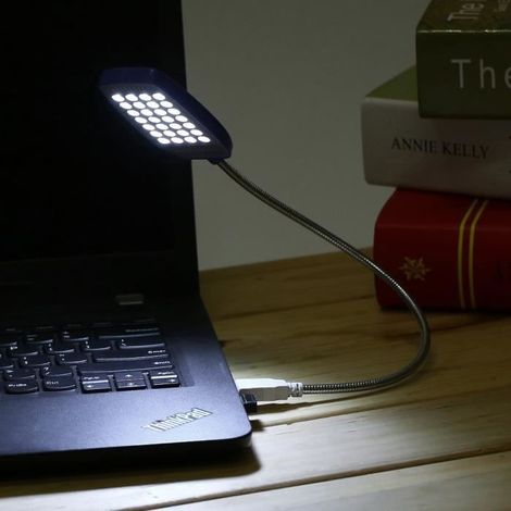Lampe USB Flexible Portable pour Ordinateur Portable (1/4)